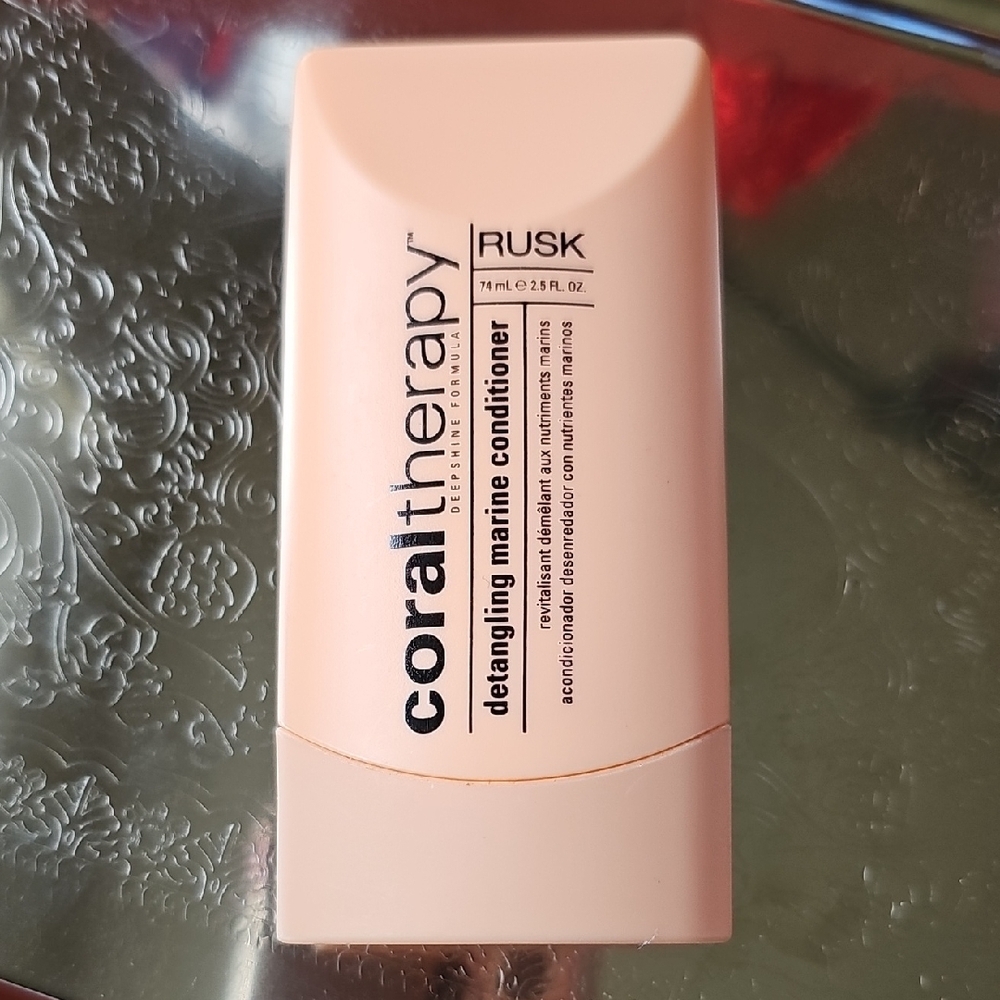 New Rusk Coral Therapy Deepshine Formula Detangling Marine Conditioner 2.5 Fl oz